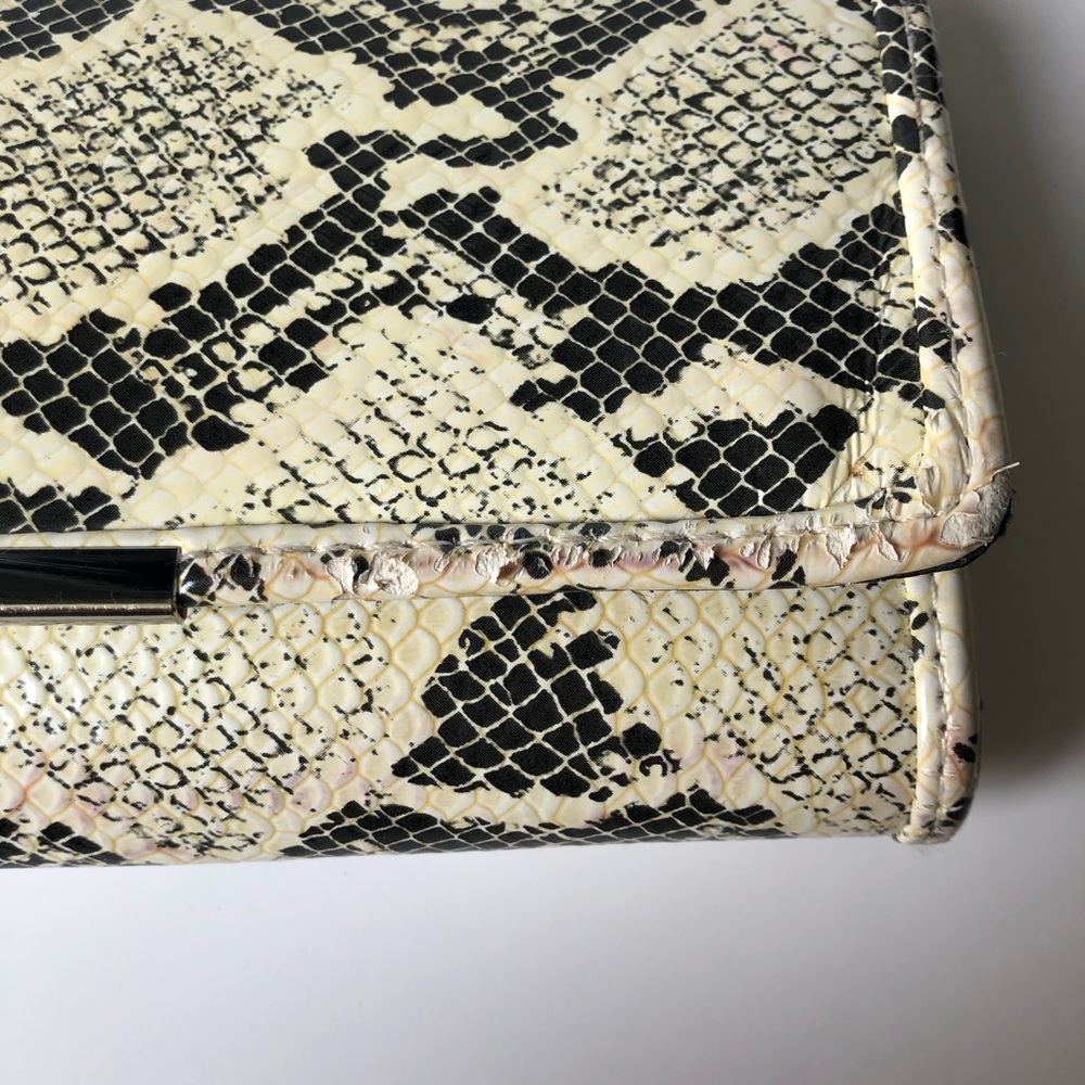 Aldo Python Clutch With Chain Shoulder Strap - image 2